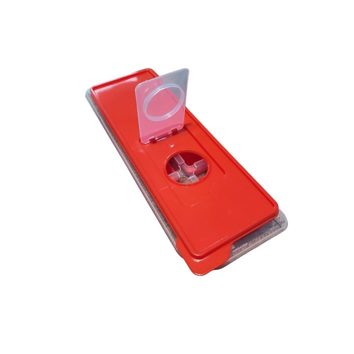 Cutie pentru cuburi gheata, Neaderenta, Rosie 26.5 x 9.5 x 3.7 cm