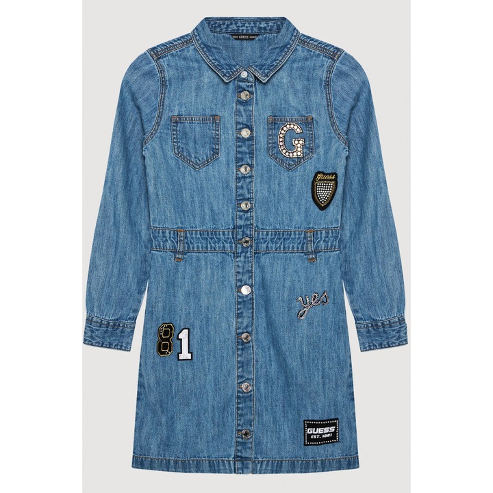Дънкова рокля Guess J1YK15, Син