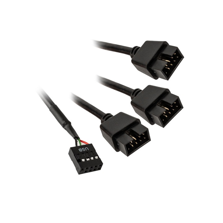 Convertor USB pentru placa de baza Lian Li PW-U2HB 1 USB la 3 USB