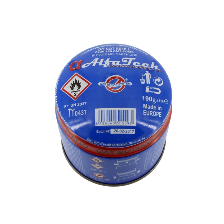 Butelie Gaz AlfaTech 190gr Gas Block System