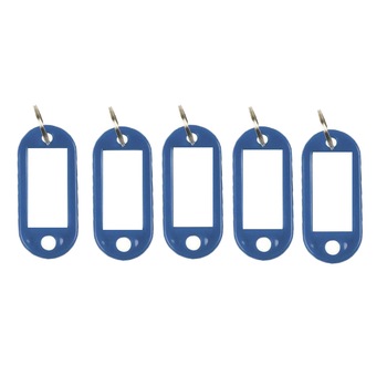 Set 100 de etichete pentru chei, 50 x 22 mm, albastru Set 100 de etichete pentru chei, 50 x 22 mm, albastru
