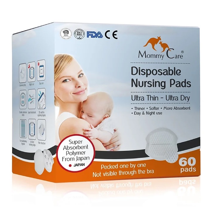 Tampoane de san ultra subtiri Mommy Care, 60 buc