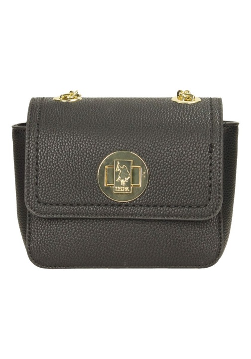 US Polo Assn Crossbody táska, fekete/arany