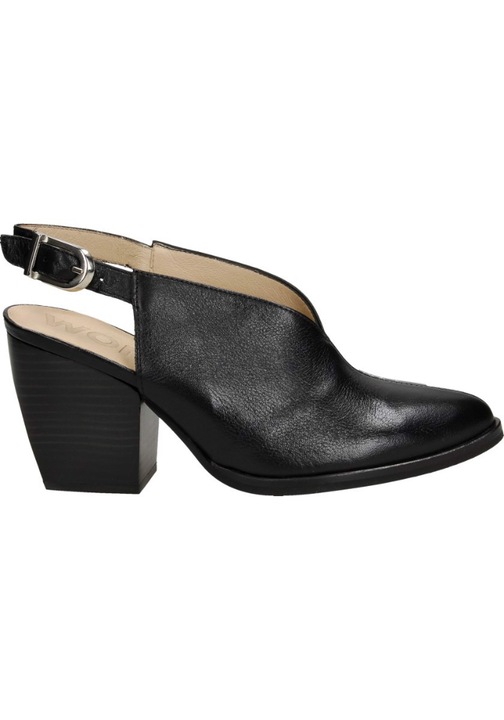 Botine dama, Wonders, Piele naturala, Marime 39, Negru