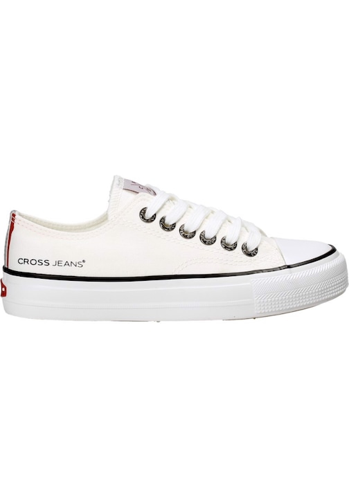 Tenisi dama, Cross Jeans, Textil, Alb, 41EU