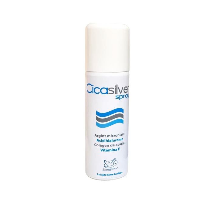 Spray cicatrizant CicaSilver, cu actiune rapida in vindecarea leziunilor pielii, 125 ml