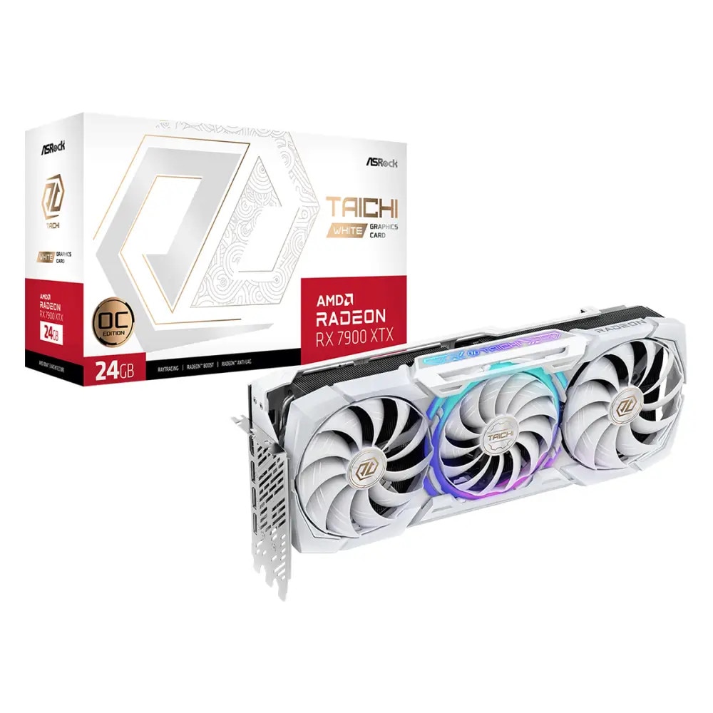 Placa video ASROCK AMD RADEON RX 7900 XTX Taichi White OC 24GB