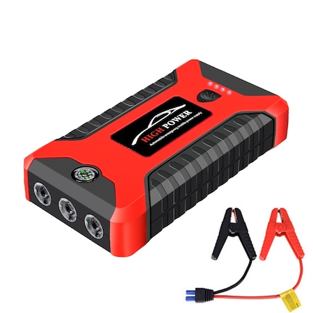 Starter auto multifunctional, BABEFAS, A135, 20000mAh, 600A, 12V, Power Bank portabil de urgenta, Acumulator extern, Lanterna, Pentru motor benzina/diesel