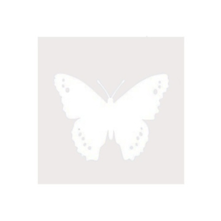 Sticker autocolant pentru geam, fluturi, efect sablat, 2 buc, 12x12 cm
