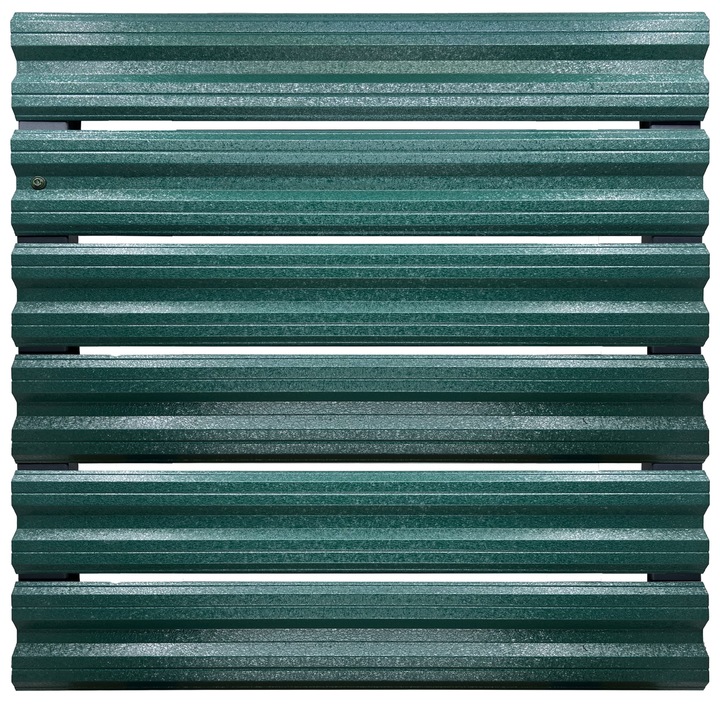 Set 25 buc, Sipca Metalica gard Simetrica, 120 x 11.5 cm, Verde Pin - Hi-Mat, Top Profil Sistem