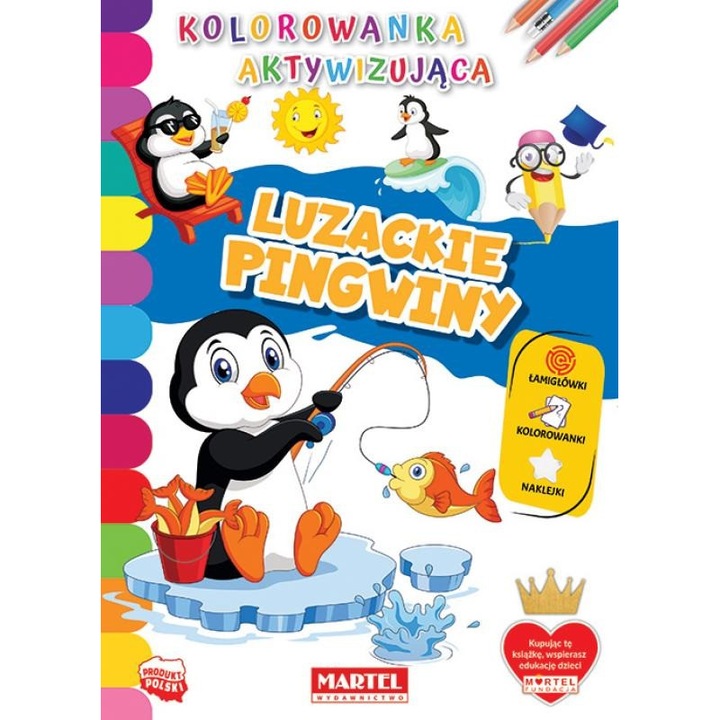 Martel Clazy Penguins matrica kifestőkönyv