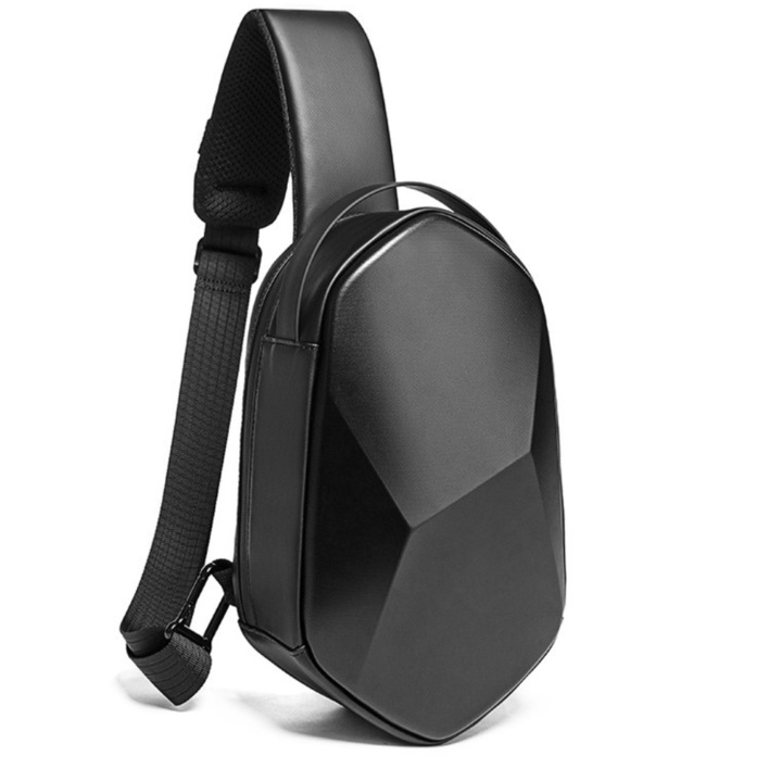 Zadabso válltáska, crossbody, intelligens, vízálló, USB töltőporttal és lopásgátló rendszerrel, 9, 7 hüvelykes Mini, Fekete