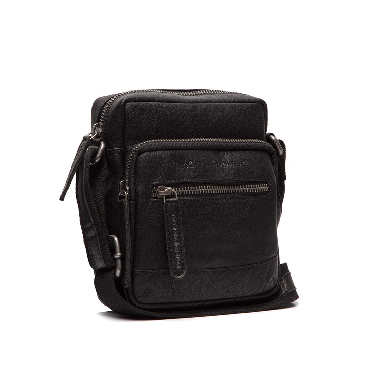 Geanta mica de barbati The Chesterfield Brand, din piele naturala, Cordoba, Negru