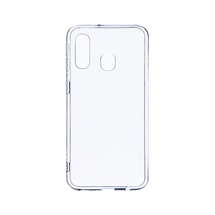 Husa BestCase® Clear Silicon 2MM, Compatibila Cu Samsung Galaxy A40, Antisoc, Protectie Camera, Margini ridicate pentru protectia ecranului, Transparent