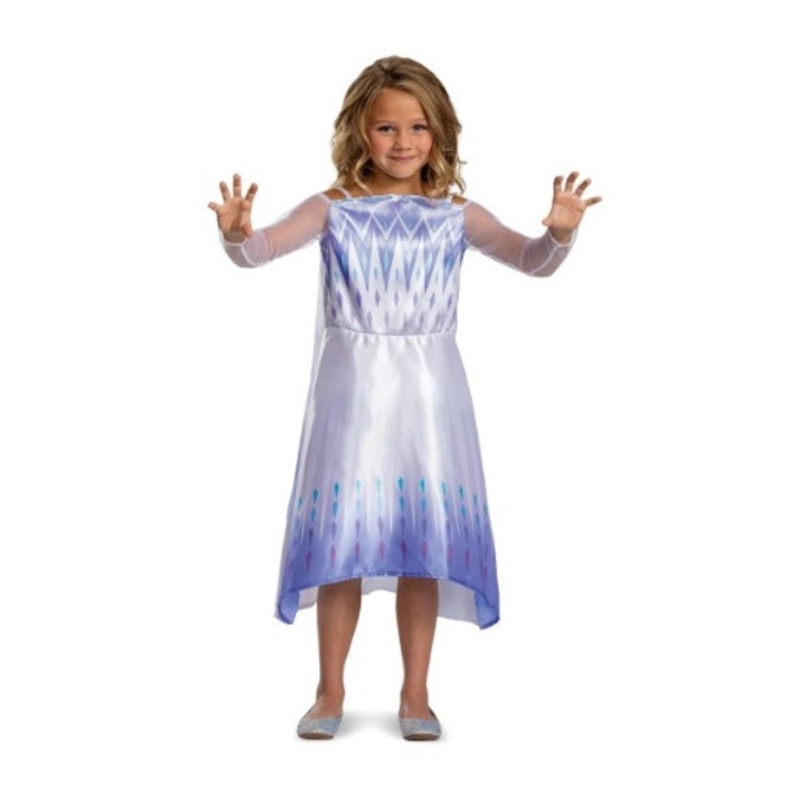 Costum Elsa Frozen 2, bleu, marimea 7-8 ani, Smiffy