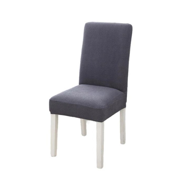 Husa scaun Jacquard, Elastan, Gri