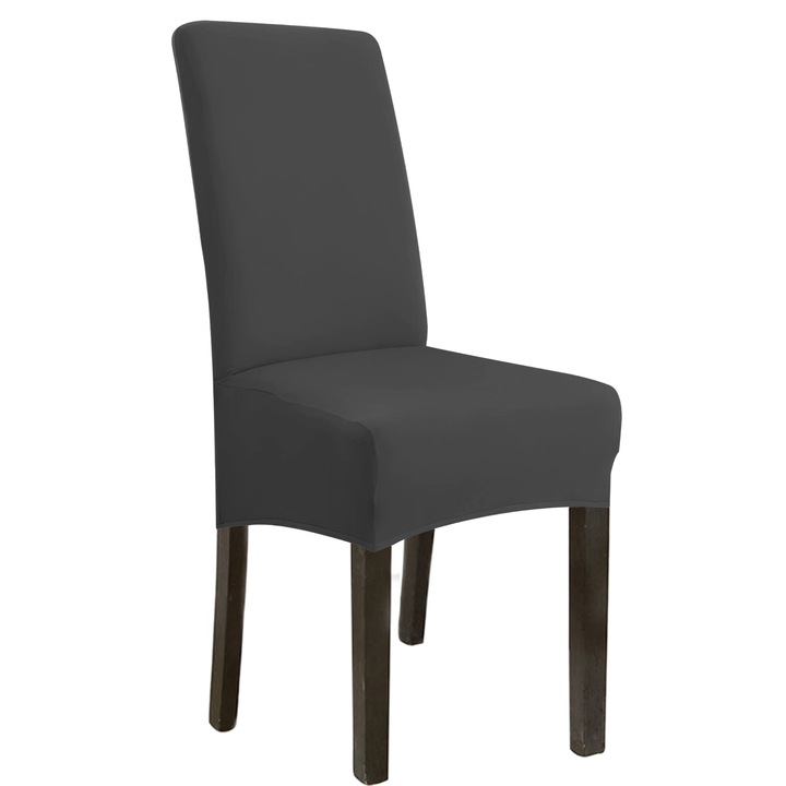 Husa elastica scaun, Elastan, Gri