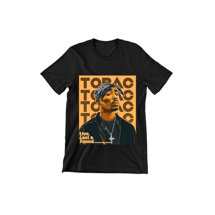 Gyermek póló, Prestige-Butique, Hip-Hop, 2pac live, fekete, Fekete