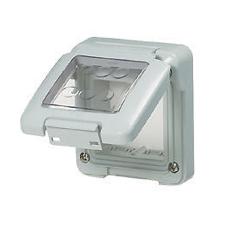 Rama Cu Suport Si Capac Gewiss System Etansare GW27401 2 Module Gri