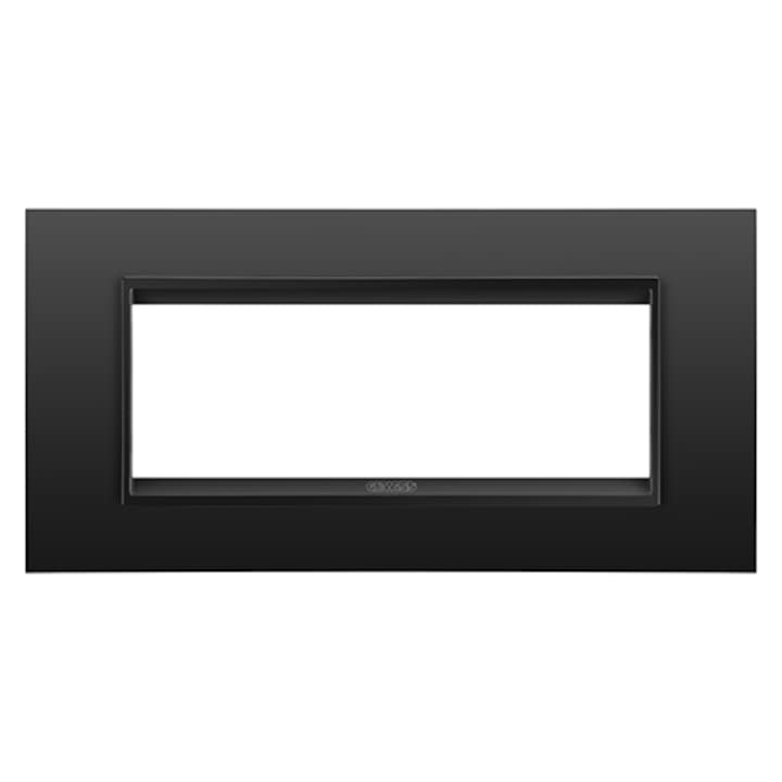 Rama Gewiss Chorus Lux Monocrom GW16206XM 6 Module Negru Satin