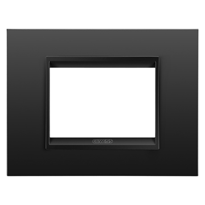 Rama Gewiss Chorus Lux Monocrom GW16203XM 3 Module Negru Satin