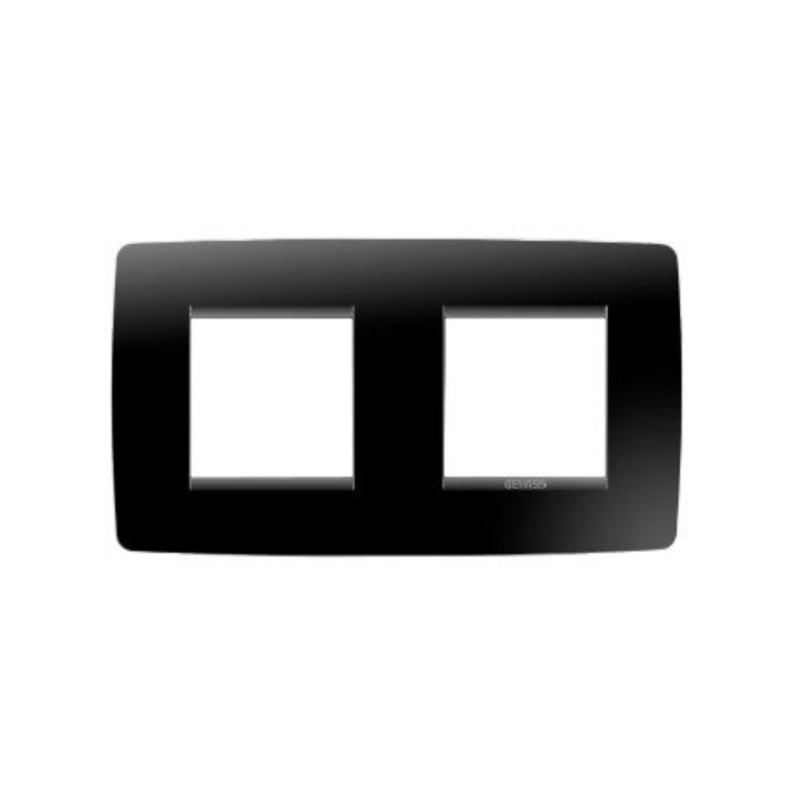 Rama Gewiss Chorus One International GW16123TN2 + 2 Module Negru Toner