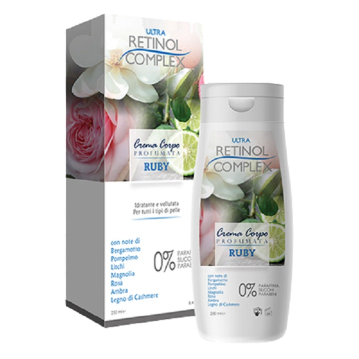 Crema parfumata pentru corp Ruby, Ultra Retinol Complex, 250 ml