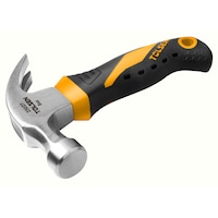 Mini ciocan TOLSEN 225g, cu varf curbat si maner fibra de sticla, ciocan de dulgher cu gheara pentru extras cuie, cap din otel, culoare negru, uz profesional, calitate TOLSEN pentru lucrari de zi cu zi, constructie robusta pentru utilizare intensa