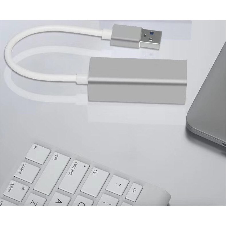 Adaptor USB to RJ45 Ethernet, 100 mbps, Argintiu - eMAG.ro