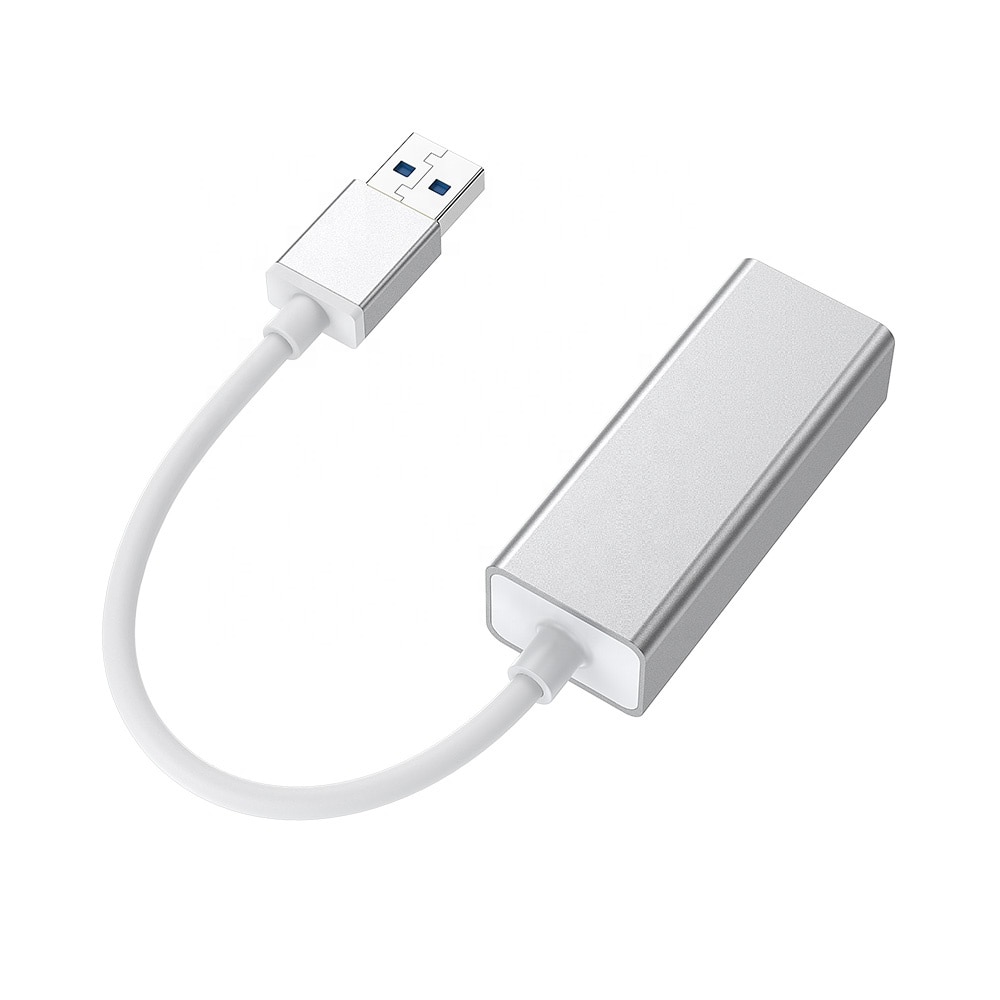 Adaptor USB to RJ45 Ethernet, 100 mbps, Argintiu - eMAG.ro