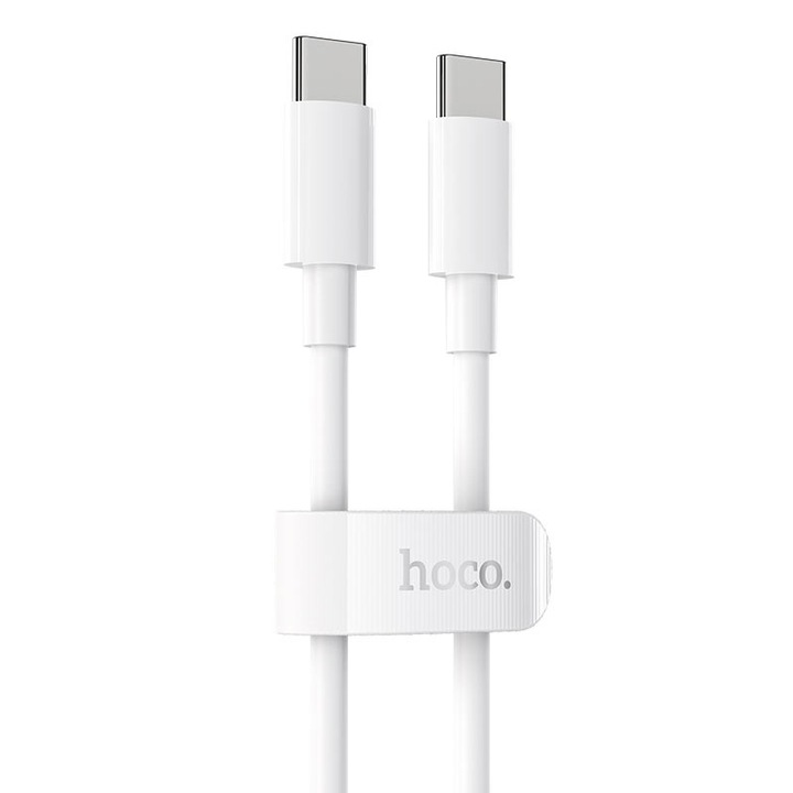 USB-C adat- és töltőkábel - USB-C HOCO X51 nagy teljesítményű, 100 W, 1 m, fehér