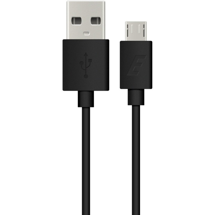 Cablu Date si Incarcare USB-A - microUSB Energizer, 18W, 2m, Negru C11UBMCKBK4