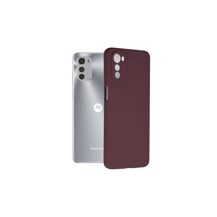 Капак, съвместим с Motorola Moto E32 / E32s Techsuit Soft Edge Silicone Plum Violet