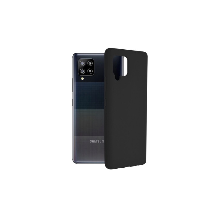 Husa pentru Samsung Galaxy A42 5G - Techsuit Soft Edge Silicone - Black