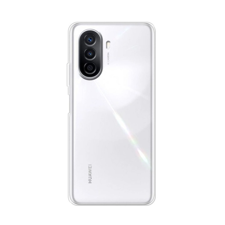 Калъф, съвместим с Huawei Nova Y70, Slim fit, Против хлъзгане, Минималистичен дизайн, Прозрачен, 1 mm