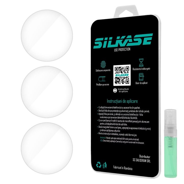 3 db SILKASE fólia készlet Huawei Watch 4 46 mm-es, szilikonos, megújuló, teljes kijelzős