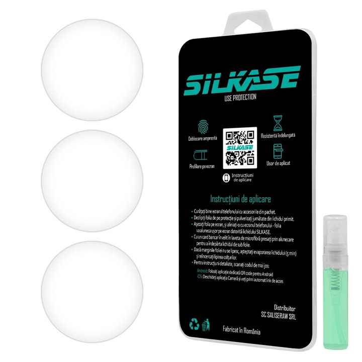 3 db SILKASE matt fólia készlet Huawei Watch 4 Pro 48mm-hez, szilikon, teljes kijelző