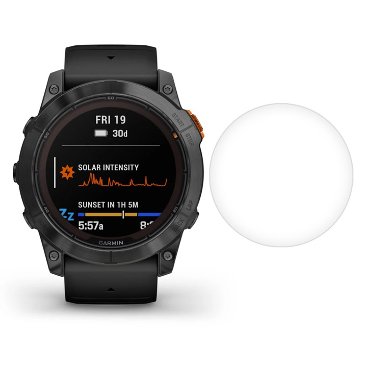 3 db SILKASE matt fólia készlet Garmin Fenix 7X Pro 51mm-hez, szilikon, teljes kijelző