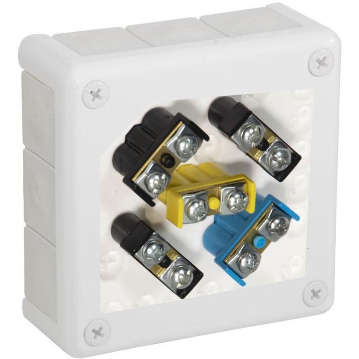 Felületi doboz sorkapcsokkal 12 VIPLAST VP-51 WHITE IP55 118x118x46mm 051-51