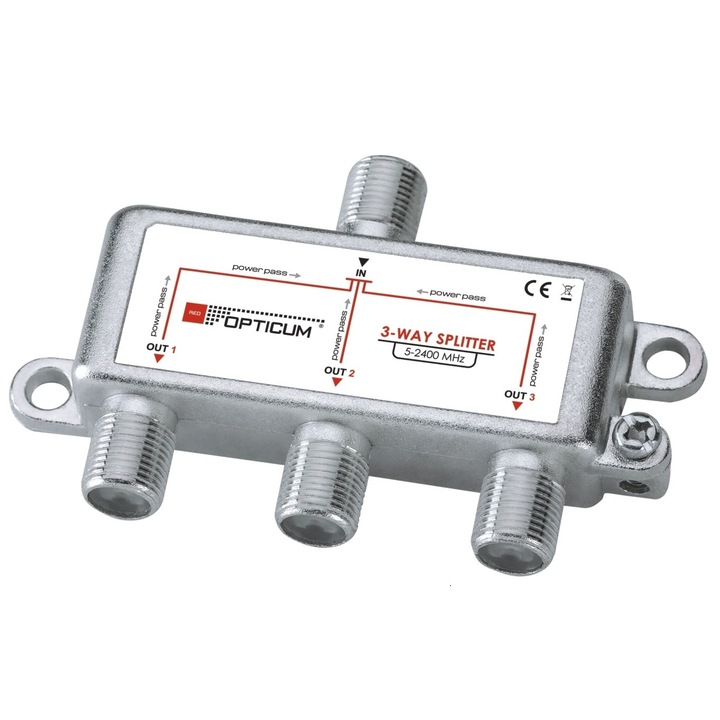 Elosztó 1-3 DVB-T SAT 3x1