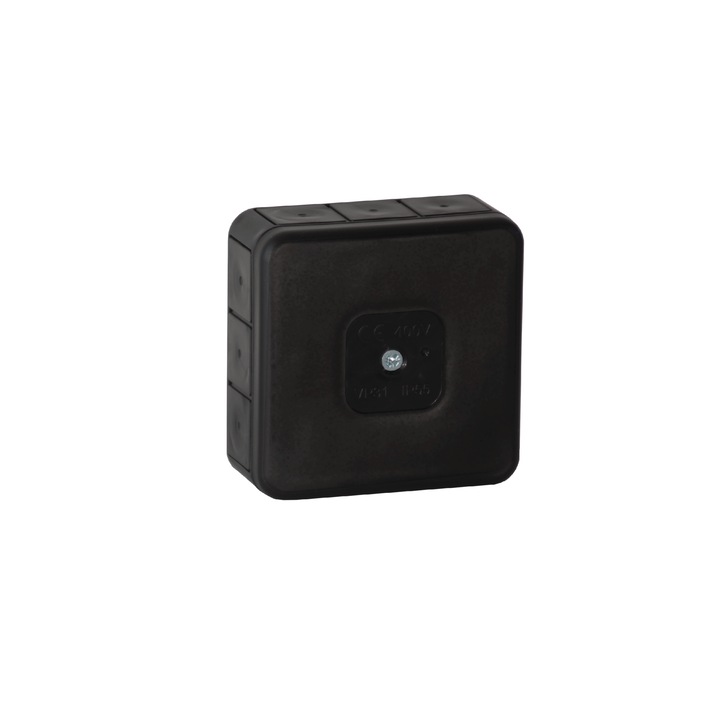 Üres felületű doboz, 12 bemenettel VIPLAST VP-31 BLACK IP55 85x85x37mm 031-05