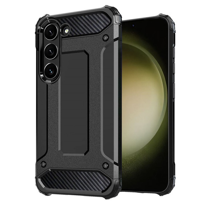 Панел за Samsung Galaxy S23 Plus, Techsuit Hybrid Armor, черен