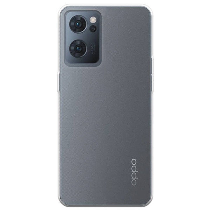 Прозрачен калъф, съвместим с Oppo Reno 7 5G / Find X5 Lite, Slim fit, Anti-slip, Минималистичен дизайн, 1 mm