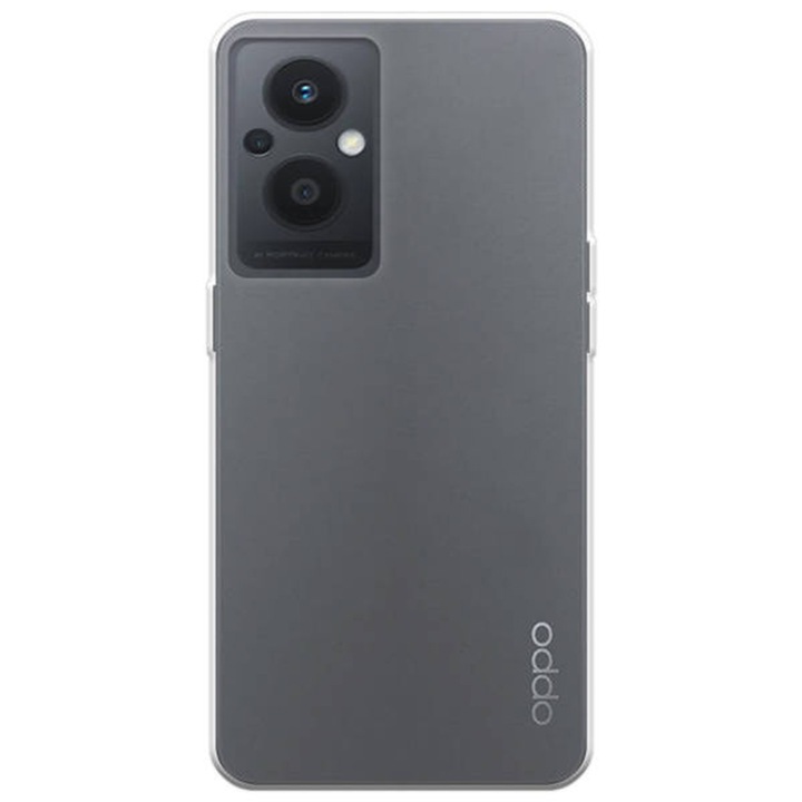 Átlátszó tok kompatibilis Oppo Reno 7Z / Reno 7 Lite / Reno 8 Lite, Vékony illeszkedés, Csúszásgátló, Minimalista kialakítás, 1 mm