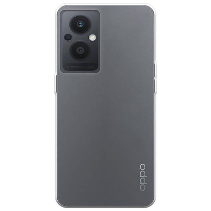 Прозрачен калъф, съвместим с Oppo Reno 7Z / Reno 7 Lite / Reno 8 Lite, Slim fit, Anti-slip, Минималистичен дизайн, 1 mm