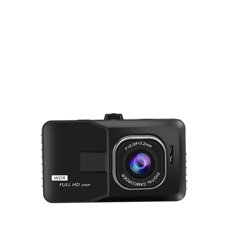Camera Auto DVR, BlackBox®, Ecran LCD, Diagonala 3 inch, Full HD, Rezolutie de 1080p,120 FOV, Senzor G, Inregistrare in Bucla, Suporta Card MicroSD de pana la 32GB