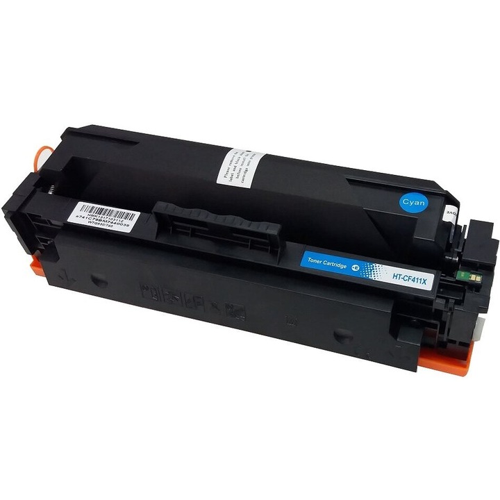 Cartus toner, TIN, model compatibil cu HP CF411X / HP 410X, Cyan, 5000 pagini