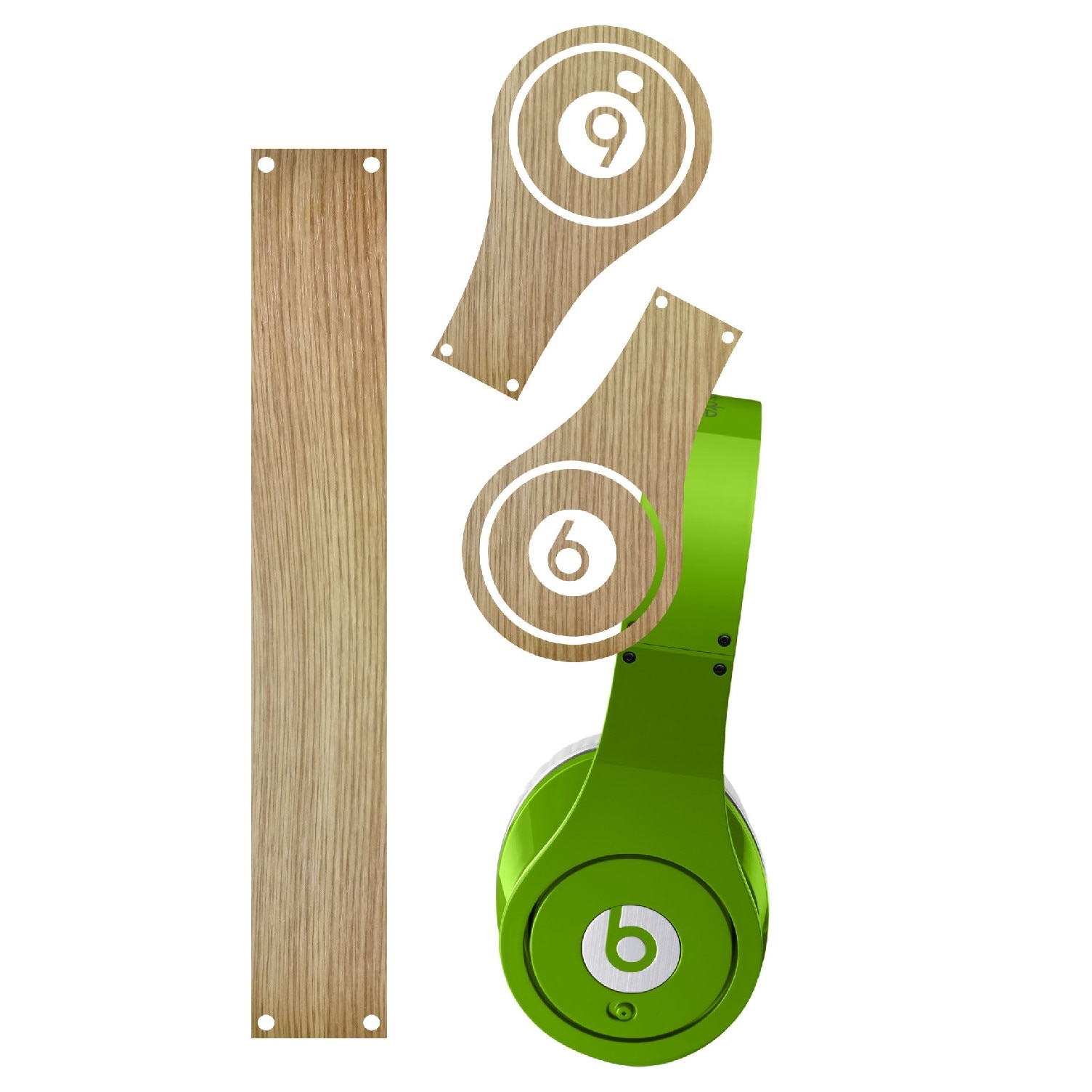 Folie de protectie Carbon Skinz, Husa de tip Skin Adeziv pentru Carcasa, Lemn Stejar dedicata Beats By Dr Dre Studio