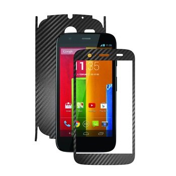 Folie de protectie Carbon Skinz, Husa de tip Skin Adeziv pentru Carcasa, Carbon Negru dedicata Motorola Moto G 1 2013 Folie de protectie Carbon Skinz, Husa de tip Skin Adeziv pentru Carcasa, Carbon Negru dedicata Motorola Moto G 1 2013