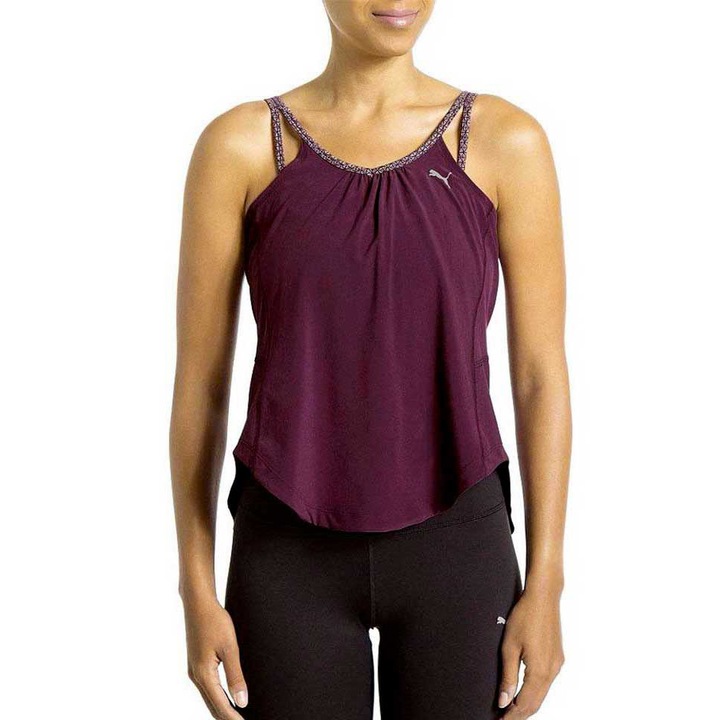 Maiou sport dama, Puma, Poliester, Mov, 34 EU